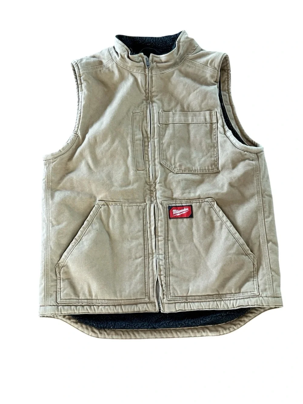 Men’s Tan Milwaukee Workwear Vest Large